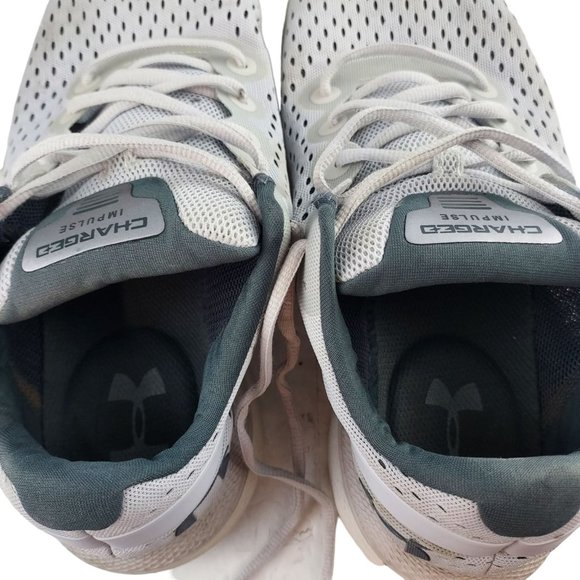 Under Armour Charged Impulse‎ Womens 9.5 Gray Running Shoes Sneakers 3021967-101 - Picture 9 of 9